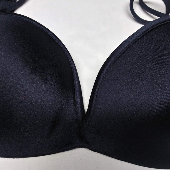 Made in Italy -  Navy Blue padded swimsuit bikini top - S - Picture 2 of 5